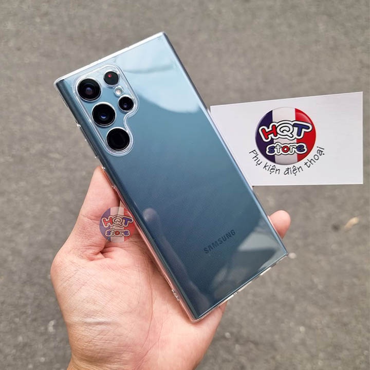 Ốp silicon dẻo trong full camera Gor Nature cho Samsung S22 Ultra / S22 Plus / S22