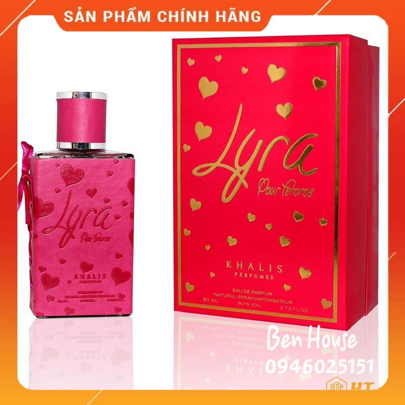 < GIÁ SIÊU RẺ> Nước hoa Dubai LYRA ( Nhung hồng) 100ml-Thanh Ngọt Tươi Mát dành cho nữ