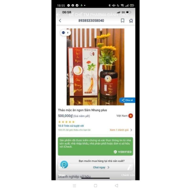 Tăng cân sâm nhung plus kèm thẻ bảo hành 60v + Tặng Quà | BigBuy360 - bigbuy360.vn