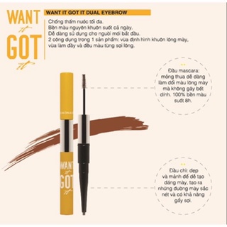 LEMONADE - Kẻ mày 2 đầu Want It Got It 2g + 2ml
