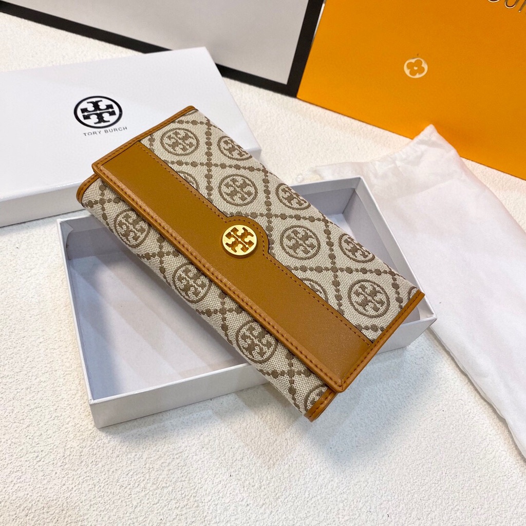 Ví dài nữ da thật thời trang cao cấp Tory Burch phong cách thanh lịch, thời thượng