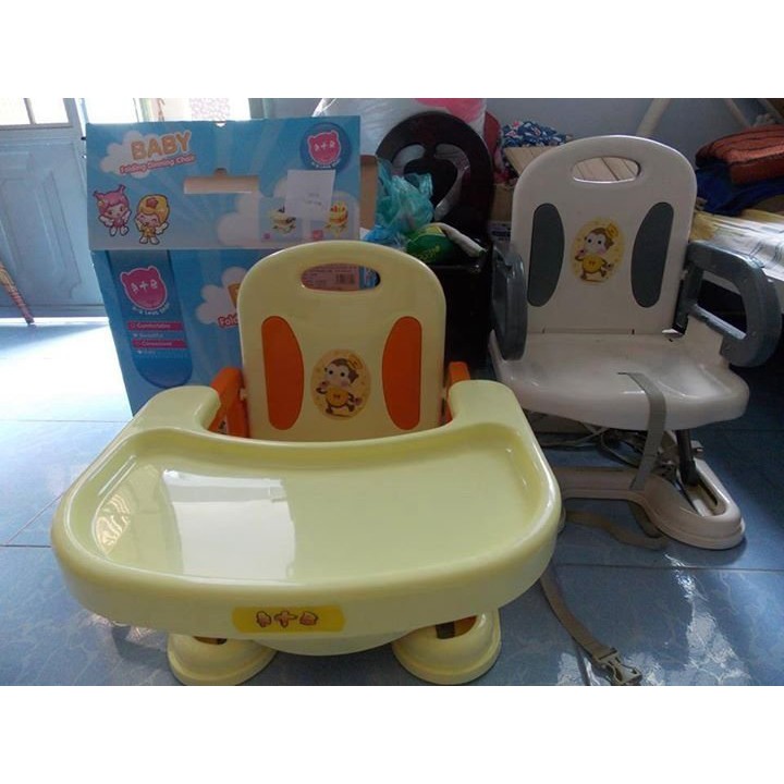 [KHO SỈ] Ghế ăn dặm Cao cấp Baby (Có dây bảo hiểm + bàn ăn dặm)