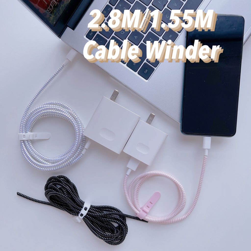 Dây quấn bảo vệ cáp sạc cho huawei và noteobook khác dài 2.8m