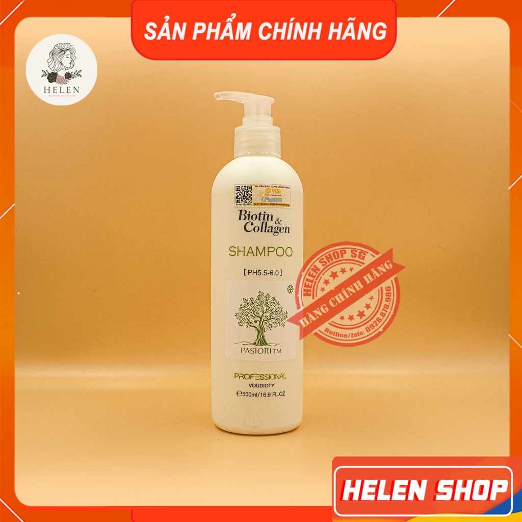 Cặp Dầu Gội Xả Phục Hồi Chống Rụng Tóc Biotin Trắng - BIOTIN Collagen Voudioty