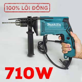 Máy khoan bê tông Makita HP1630 ruột đồng 100% - Tặng kèm thước đo