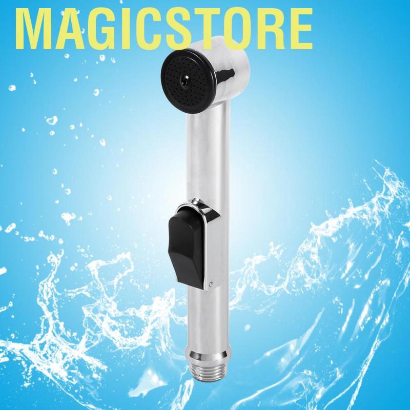 Magicstore Home Bathroom Handheld Portable Chrome Plated ABS Shattaf Toilet Bidet Shower Spray