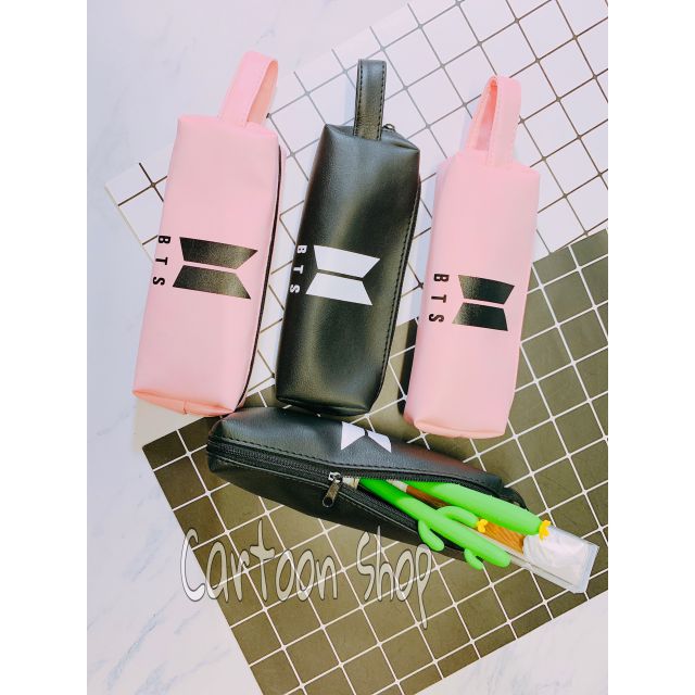Hộp bút vải da BTS 7cm*18cm