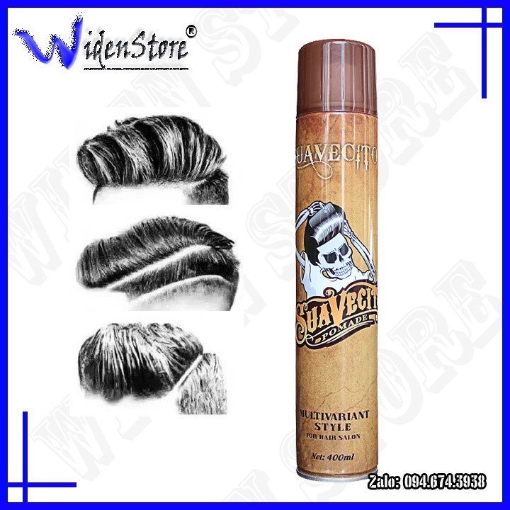 KEO Gôm xịt giữ nếp tóc cứng SUAVECITO