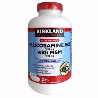 Viên uống Glucosamin HCL 1500mg With MSM 1500mg glucosamine Kirkland 375 Viên của Mỹ