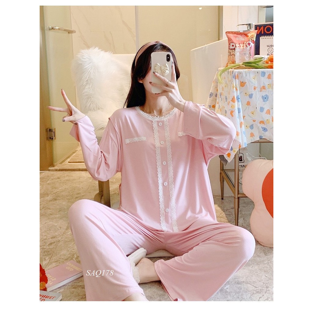 Bộ Bầu Dài Tay Sau Sinh-SAQ128