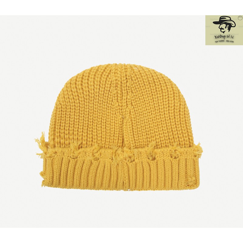 Mũ len rách phong cách Ulzzang, Nón len ăn mày kiểu dáng Unisex nhiều màu