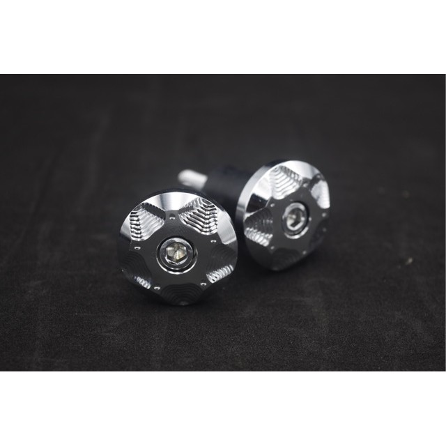 [XẢ KHO] Gù tay lái xe máy INOX CNC - TTS7 ( Trắng ánh kim )