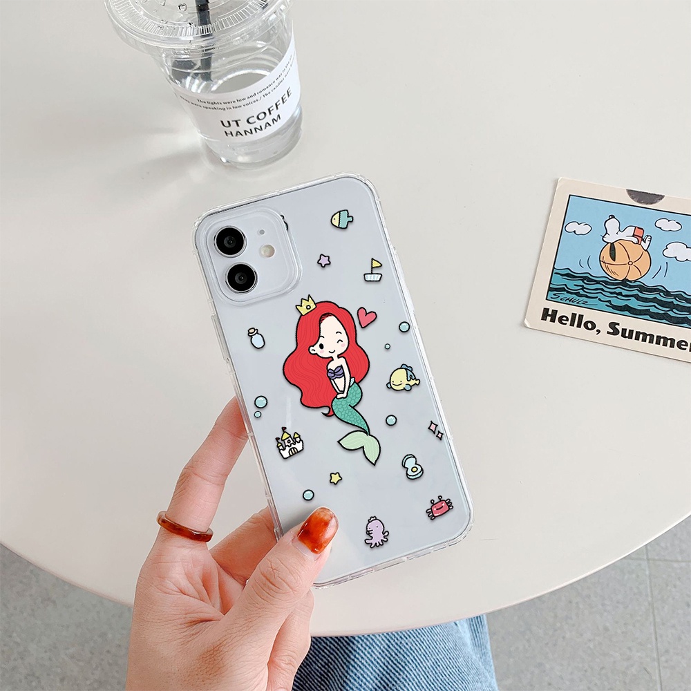 Ốp Điện Thoại Hình Nàng Tiên Cá Cho Iphone 11 Pro Max 12 Pro Max 13 Pro Max Mini Iphone 6 7 Iphone 8 Iphone 6 7plus Iphone Se 2020 Iphone X Xs Xr 5 4