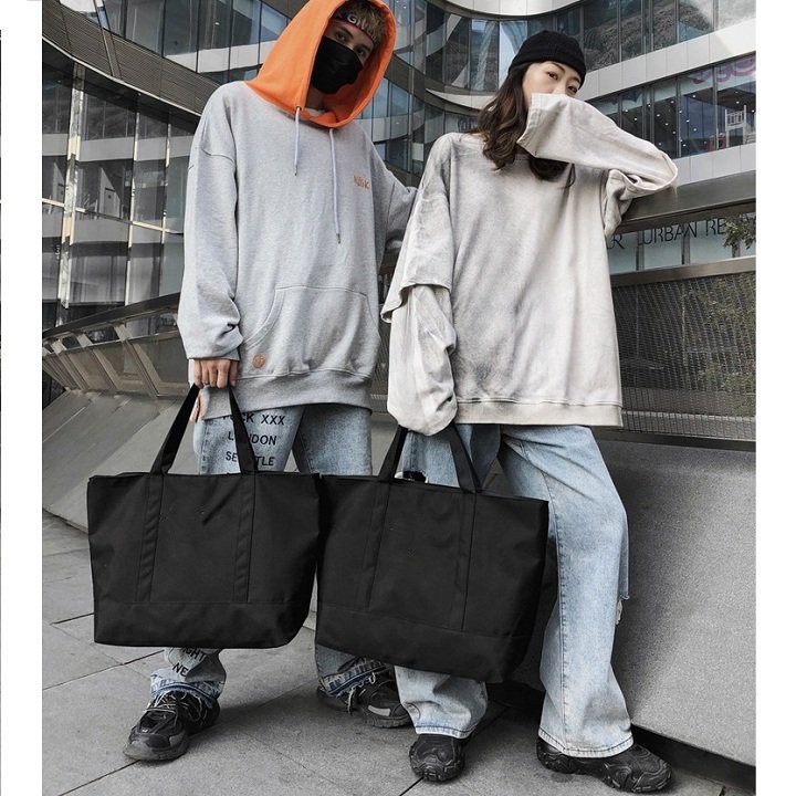 Túi laptop vải Canvas kháng nước vừa tất cả các loại Laptop - Túi tote vải Unisex phong cách Streetwear TC04-D