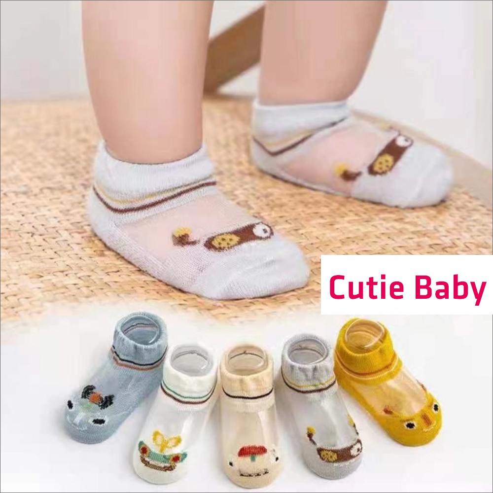 Set 5 tất vớ chân cho bé sơ sinh, bé trai, bé gái - Tất lưới cho bé từ 6 tháng đến 3 tuổi - Tất em bé CutieBaby
