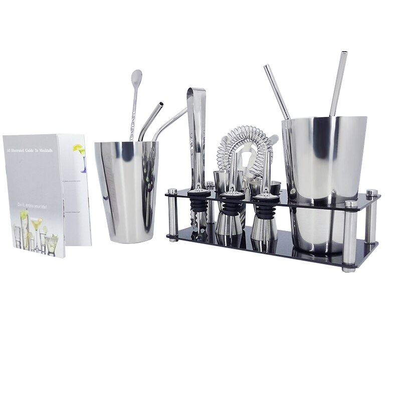 Set 15 Dụng Cụ Pha Chế cocktail Bằng Thép Không Gỉ