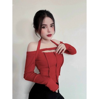Áo tay dài trễ vai