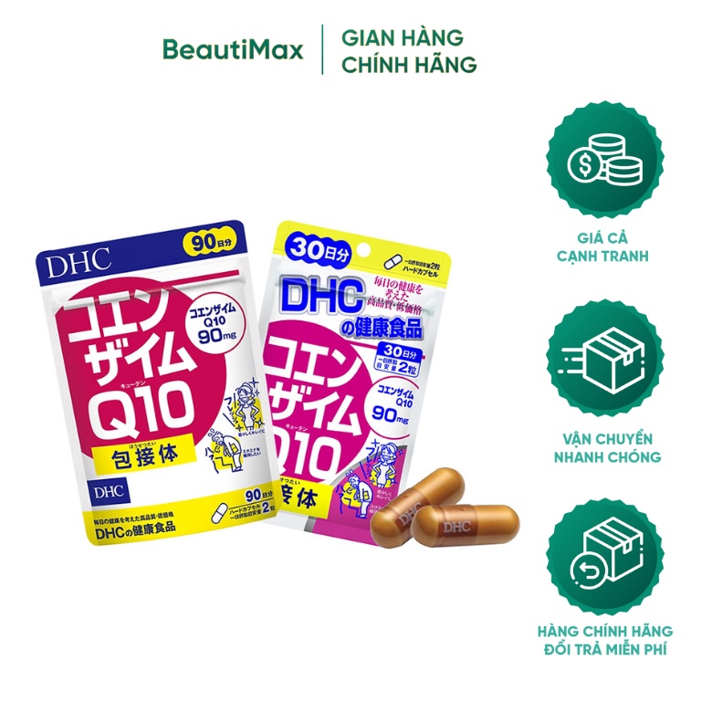 Viên uống DHC Coenzyme Q10 Nhật Bản chống lão hóa 30 /90 viên