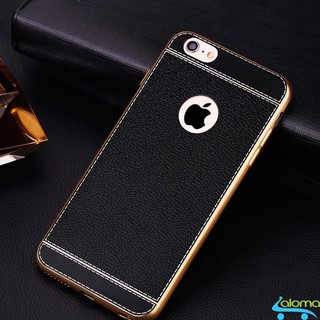 Ốp lưng silicone mặt lưng da cho Iphone 6 và 6s sang trọng cao cấp