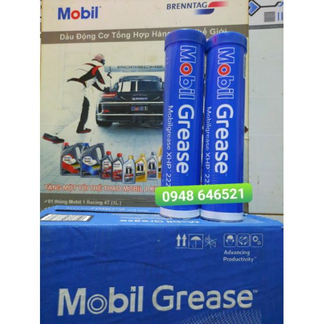 Mỡ bôi trơn mobil XHP 222 _390g chính hãng 🇸🇬