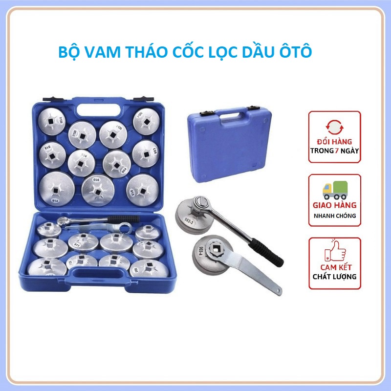 Bộ vam tháo cốc lọc dầu ôtô 23 chi tiết