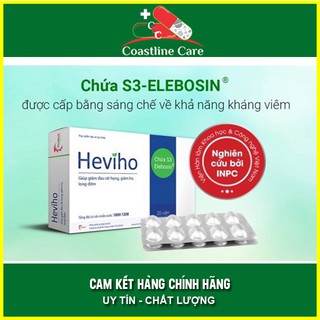 [COMBO 2 HỘP] - Viên Uống Heviho - Giúp Giảm Viêm Đường Hô Hấp Cấp & Mạn Tính (Hộp 20 VIên)