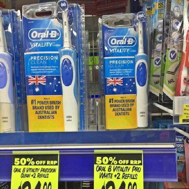 Bàn Chải Đánh Răng Điện Oral-B Vitality Gum Care Úc chuẩn hàng nhật giá tốt