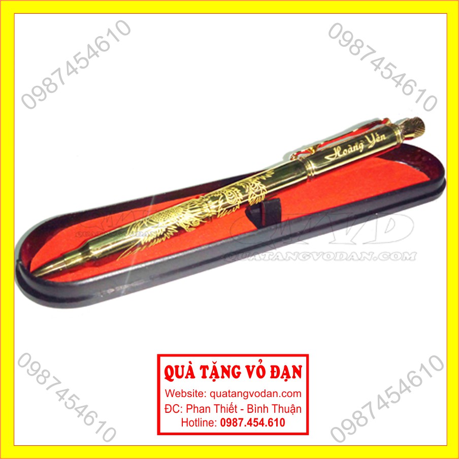 Bút vỏ đạn AR15 khắc phụng xoay tên theo yêu cầu