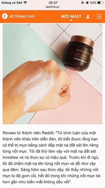 Mặt nạ đất sét INNISFREE SUPER VOLCANIC PORE CLAY MASK 2X 100ml