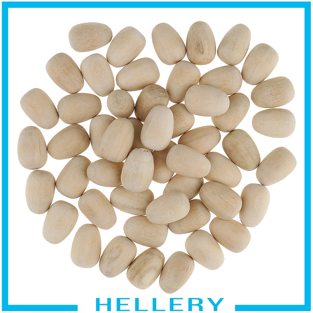 Bộ 50 Quả Trứng Gỗ Dùng Trang Trí Lễ Phục Sinh