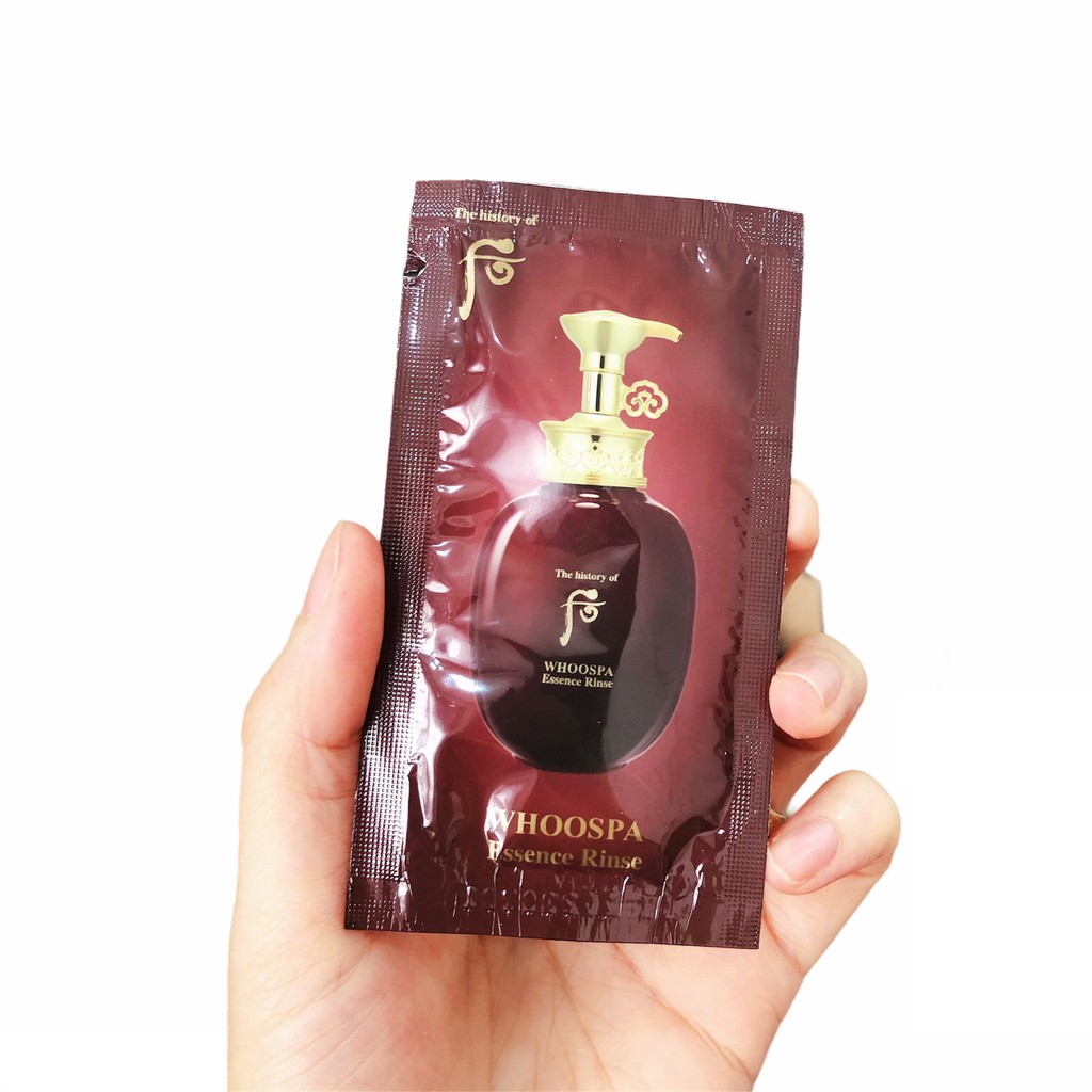 Gói dầu gội đầu, dầu xả đông y Whoo Spa Essence 8ml giúp giảm gãy rụng tóc, mọc tóc, nuôi tóc chắc khỏe, bóng mượt | BigBuy360 - bigbuy360.vn