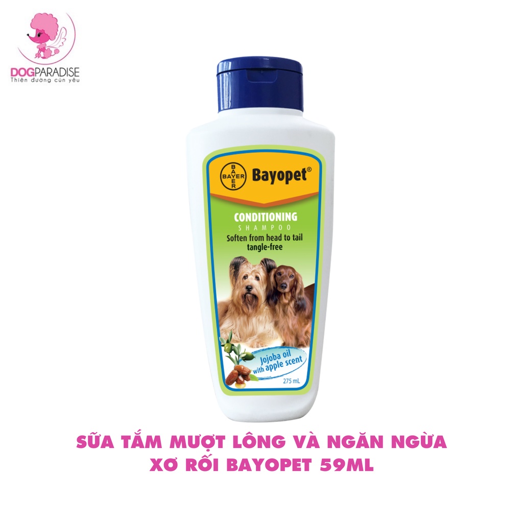 Sữa tắm cho thú cưng mượt lông và ngăn ngừa xơ rối Bayopet 275ml - Dog Paradise