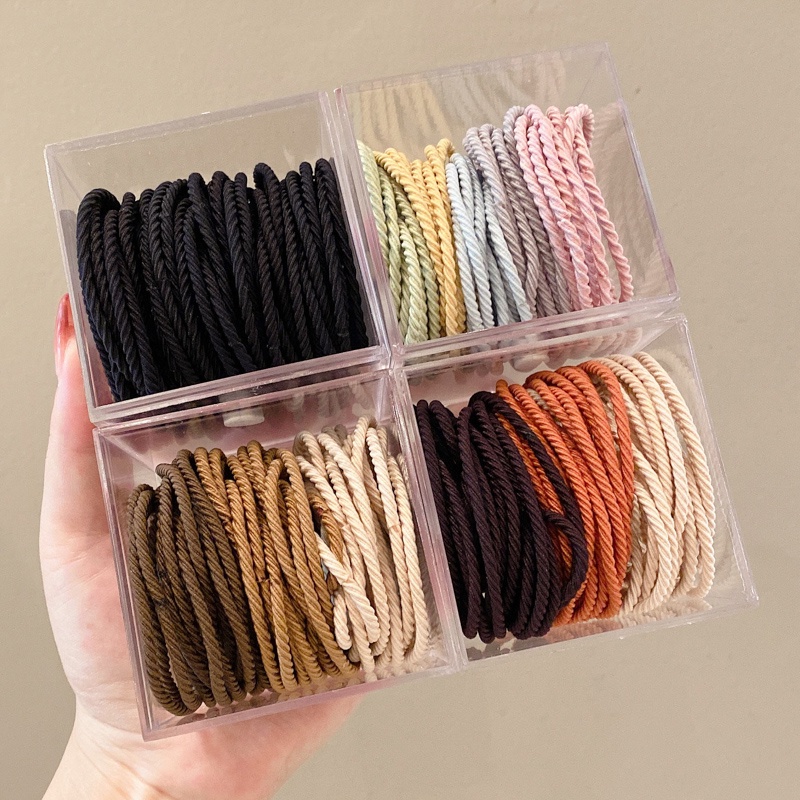 Dây Buộc Tóc Cao Su Co Giãn Phong Cách Hàn Quốc Thu Đông Mới