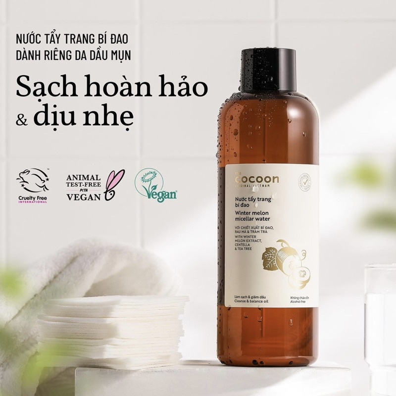 Nước Tẩy Trang Bí Đao Cocoon Làm Sạch &amp; Giảm Dầu