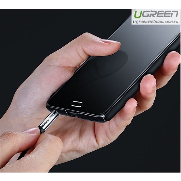 Cáp Âm Thanh 2 Đầu 3.5mm Vuông Góc 90 độ UGREEN 10729 Dài 5m - Hàng Chính Hãng