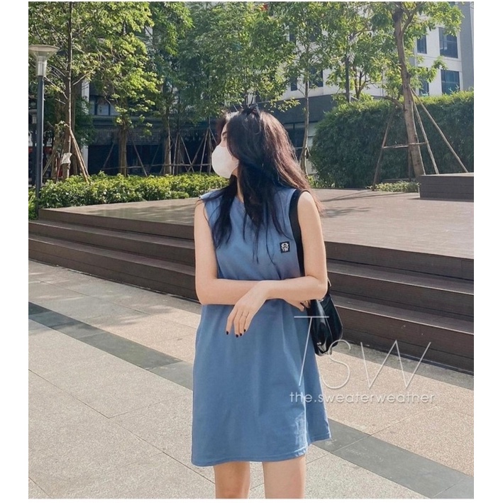 VÁY BA LỖ TANK TOP KÈM BRA LIỀN SIÊU NĂNG ĐỘNG ( hàng QCL1)