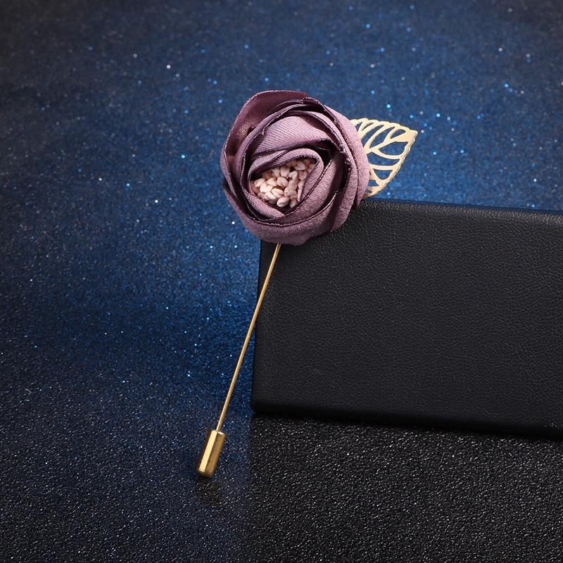EFAN Ghim Cài Áo Hình Bông Hoa Màu Trơn Thời Trang Hàn Quốc Dành Cho Nam Nữ