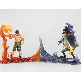 Mô hình One Piece Ace và Râu đen Battle ver XHF cao 18cm cực chất [Combo cả 2]