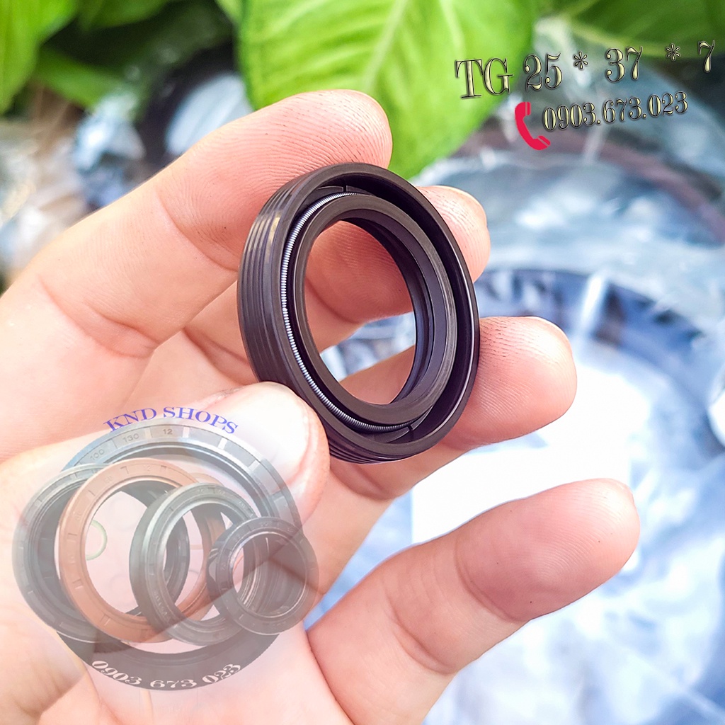 Phớt dầu SVKS TG 25*37*7, Phốt chặn nhớt trục chuyên cho phụ tùng xe máy, máy sản xuất công nghiệp | KND Shops