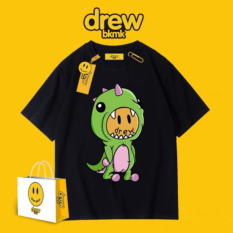 Áo thun tay lỡ DREW House Khủng Long SuzaSport shop , Áo thun unisex nam nữ form rộng oversize chất liệu Cotton | BigBuy360 - bigbuy360.vn