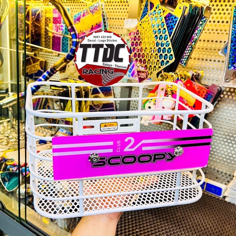 Rổ Scoopy Tặng kèm bảng tên mẫu 12Club 2022 Hồng cực đẹp ✌🇹🇭