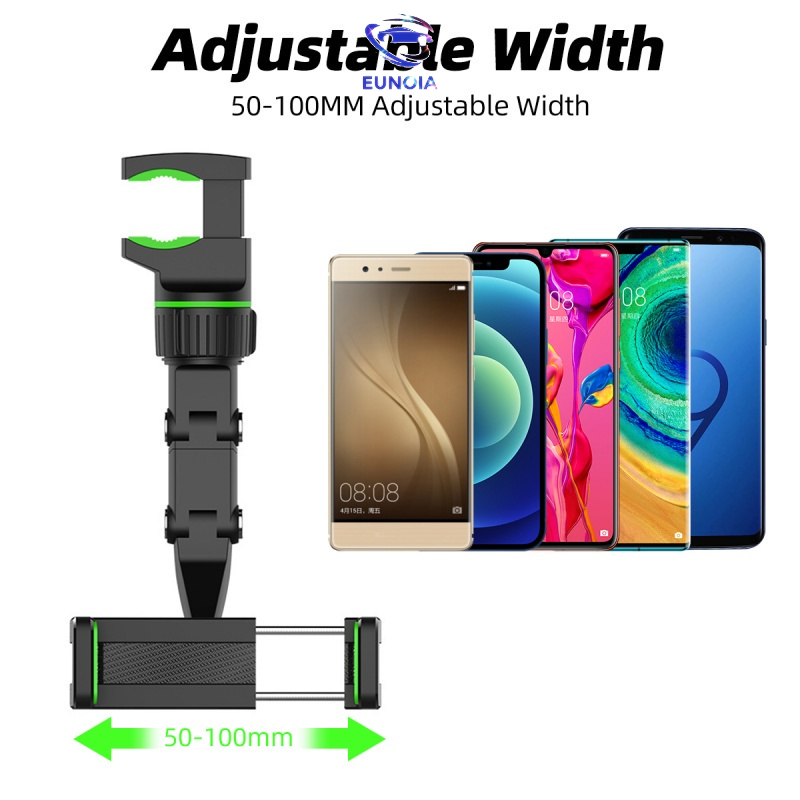 Giá đỡ điện thoại ô tô đa năng treo điện thoại gương chiếu hậu xoay 360