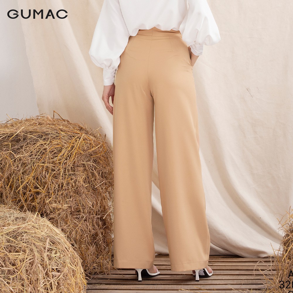 [Mã WABRGU72 giảm 10% tối đa 50k đơn 250k] Quần tây nữ ống rộng đĩa kiểu QA1098 GUMAC | BigBuy360 - bigbuy360.vn