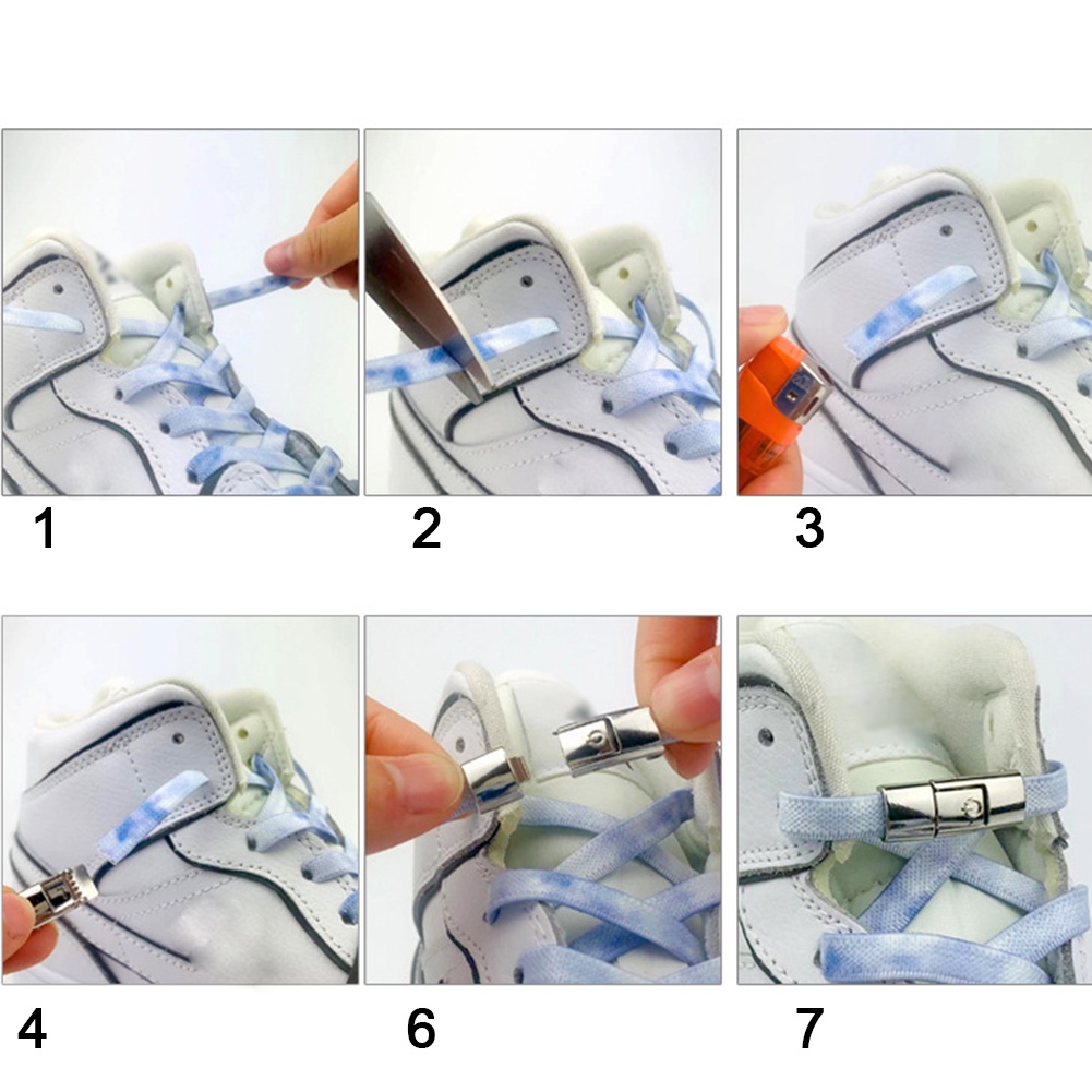 Khóa Dây Giày Co Giãn Không Cần Buộc Tiện Lợi