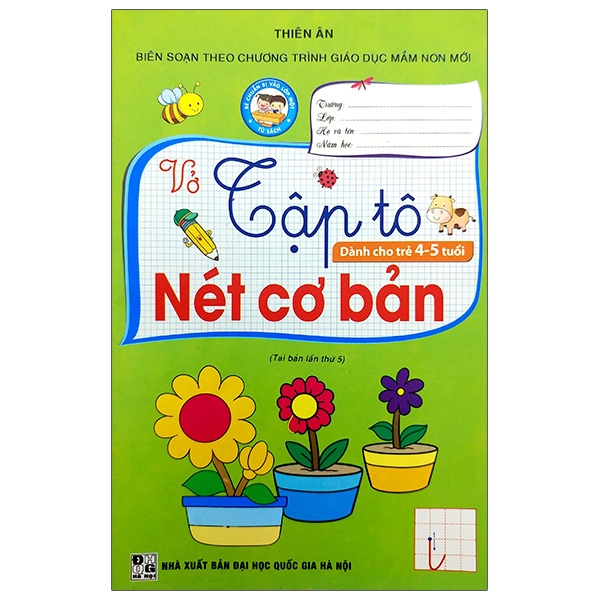 Sách - Vở Tập Tô Nét Cơ Bản (Dành Cho Trẻ 4-5 Tuổi)