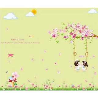 Decal trang trí phòng xích đu tình yêu