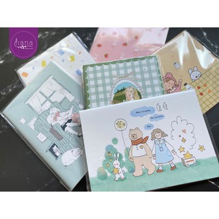 [SS01] Sổ chiết và lưu trữ sticker và băng keo washi khổ A5 nhiều mẫu đáng yêu (60 trang) _ #hana.land