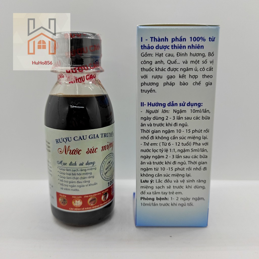 Nước súc miệng rượu cau gia truyền 100ml