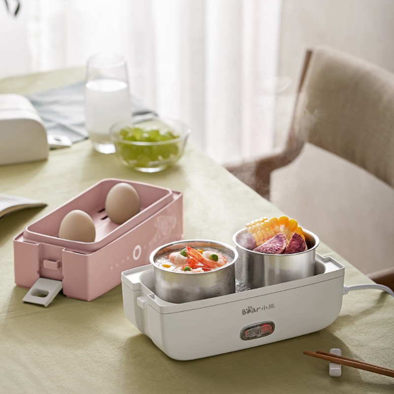 Hộp cơm cắm điện cao cấp DFH-B17H1, nấu chín, hâm nóng, giữ nhiệt cho thức ăn, 2 tầng Hàng Chính Hãng Bear | BigBuy360 - bigbuy360.vn