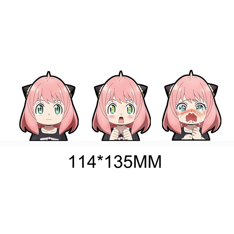Miếng Dán 3d Anime SPY×FAMILY Anya Yor Forger Twilight Chống Thấm Nước Nhiều Màu Sắc